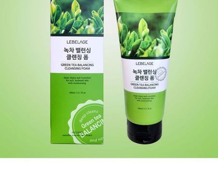 LEBELAGE - Green Tea Balancing Cleansing Foam, 180ml, 220 g, 8809679092611