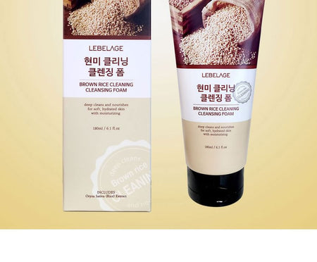 LEBELAGE - Brown Rice Cleaning Cleansing Foam, 180ml, 220 g, 8809679092574