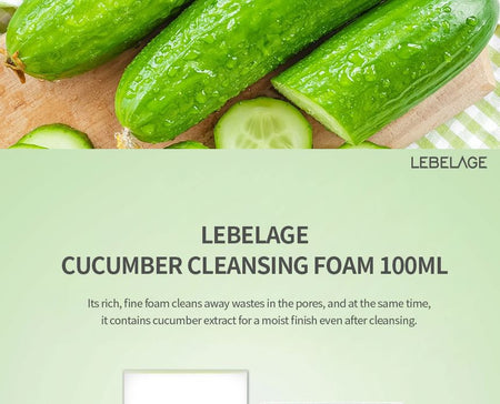 LEBELAGE - Cucumber Cleansing Foam, 100ml, 120 g, 8809679092536