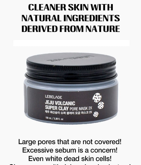 LEBELAGE - Jeju Volcanic Super Clay Pore Mask 2x, 120ml, 175 g, 8809035149102