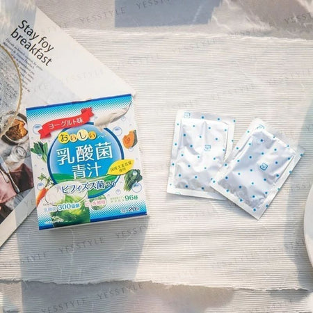 YUWA - Lactic Acid Bacteria & Young Barley Leaves Powder With Bifidobacteria, 3g x 20 packs, 200 g, 4960867005623