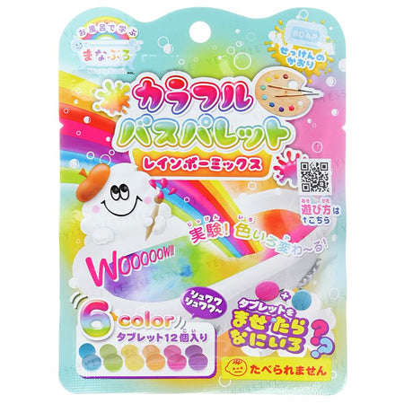 MANABURO - Colorful Bath Palette Rainbow Mix, 12 pcs, 27 g, 4535304300106