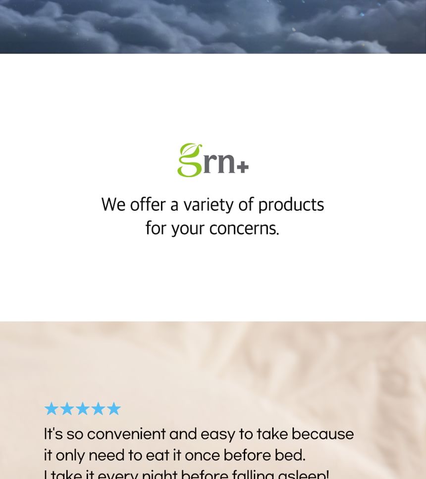 grn+ - Comfortable Night Sky Diet, 2023 Version - 700mg x 63 tablets, 128 g, 8809653323441