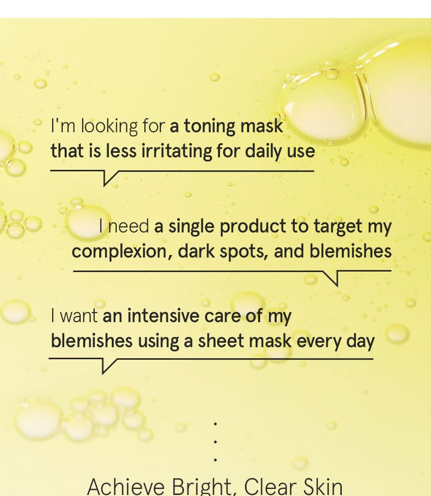 ONE THING - Niacinamide Glutathione Mask Jumbo, 30 sheets, 485 g, 8809704191425