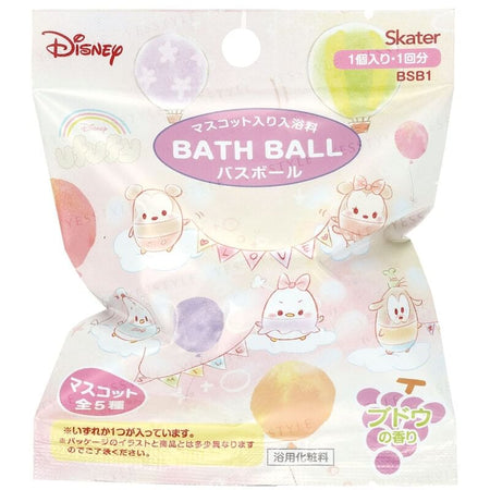 Skater - Disney Bath Ball With Mascot Ufufy Series Grape, 60g, 80 g, 4973307616839