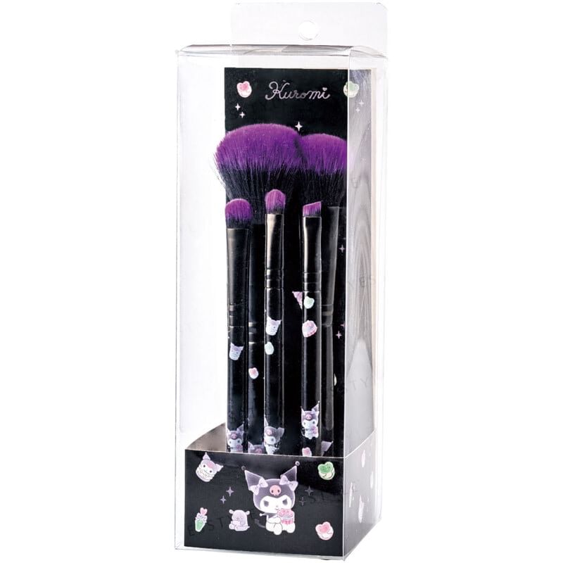 Skater - Sanrio Kuromi Makeup Brush Set, 5 pcs, 150 g, 4973307590436