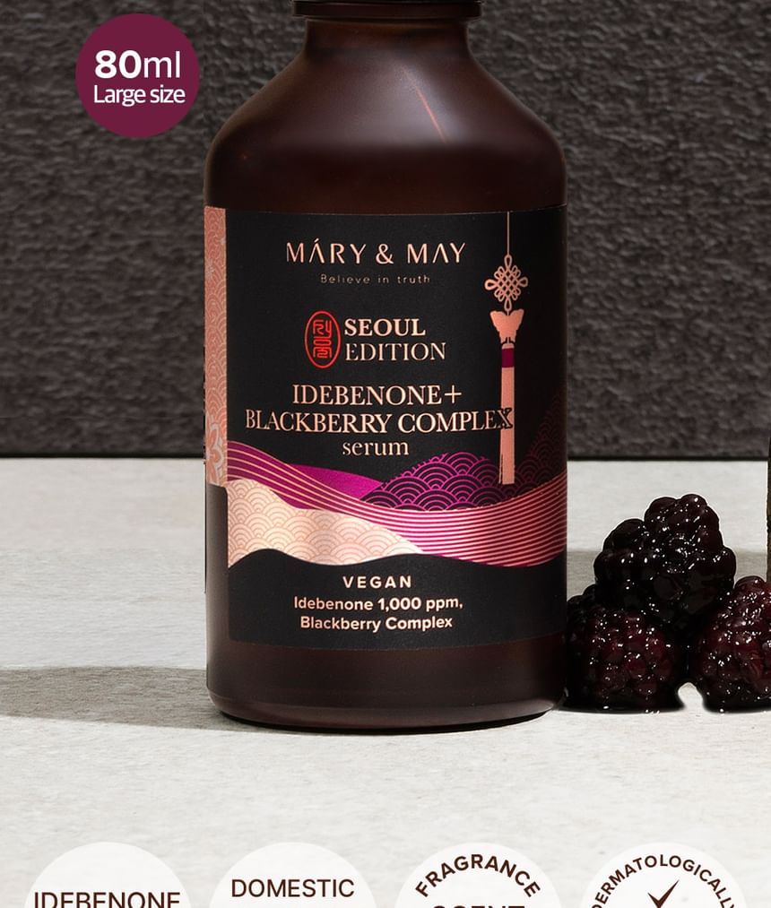 Mary&May - Idebenone + Blackberry Complex Serum Seoul Edition, 80ml, 232 g, 8809670682712