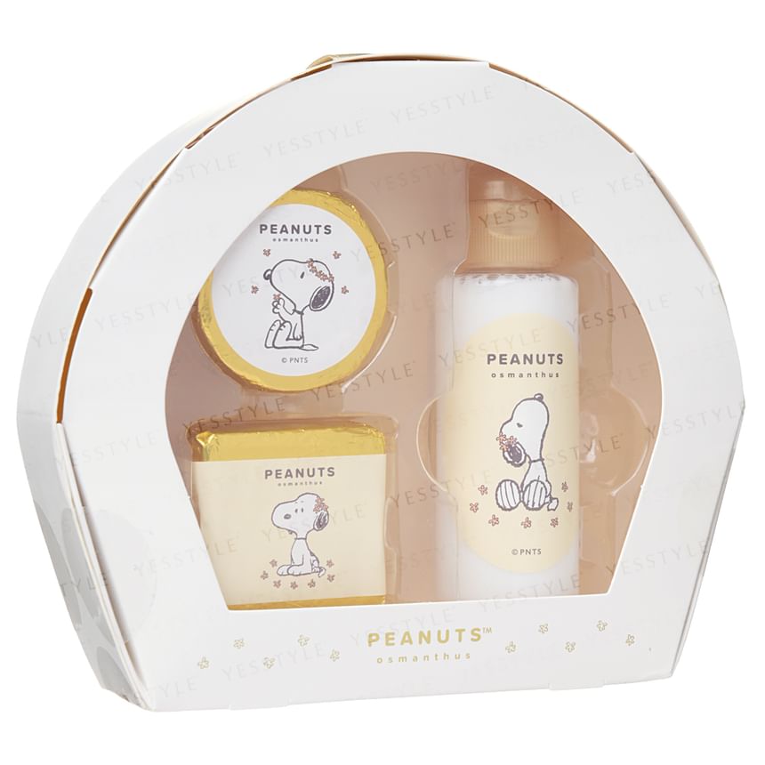 SHOBIDO - Snoopy Osmanthus Bathing Gift Set, 1 set, 182 g, 4548387462876