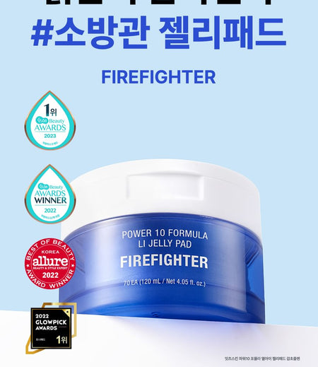It’S SKIN - Power 10 Formula LI Jelly Pad Firefighter, 70 pads, 232 g, 8809663575304