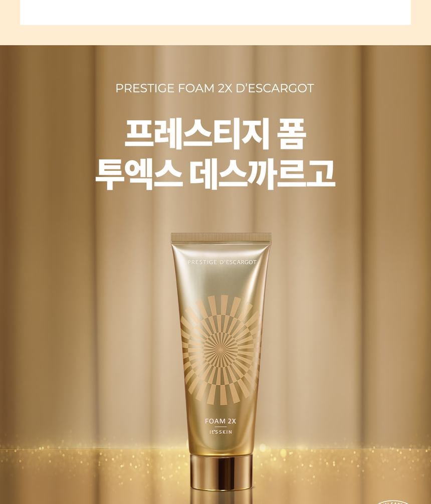 It’S SKIN - Prestige Foam 2X D’escargot, 150ml, 215 g, 8809663576424