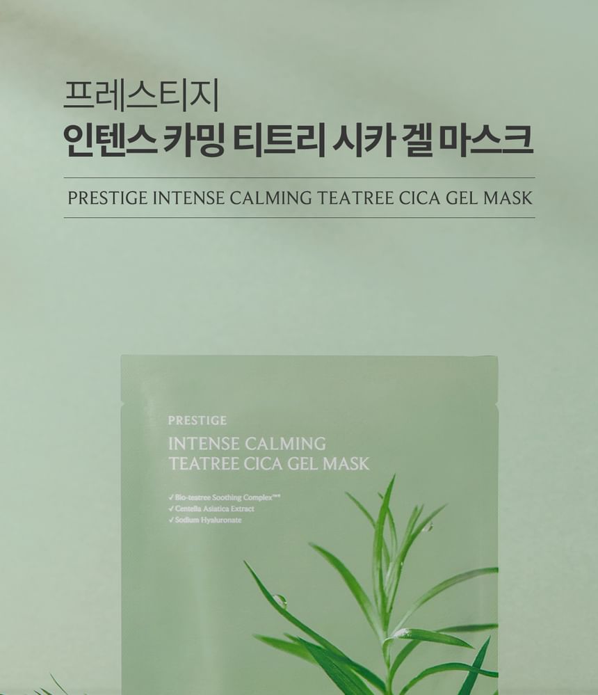 It’S SKIN - Prestige Intense Calming Tea Tree Cica Gel Mask Set, 30g x 10 sheets, 600 g, 8809917320544