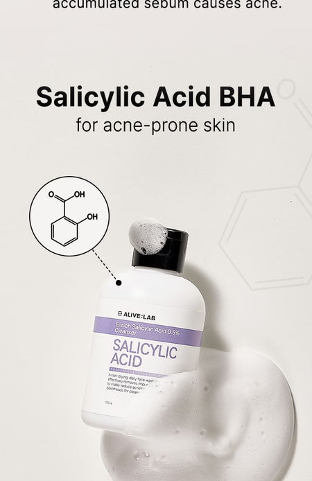 ALIVE:LAB - Enrich Salicylic Acid 0.5% Cleanser, 170ml, 207 g, 8809083977641
