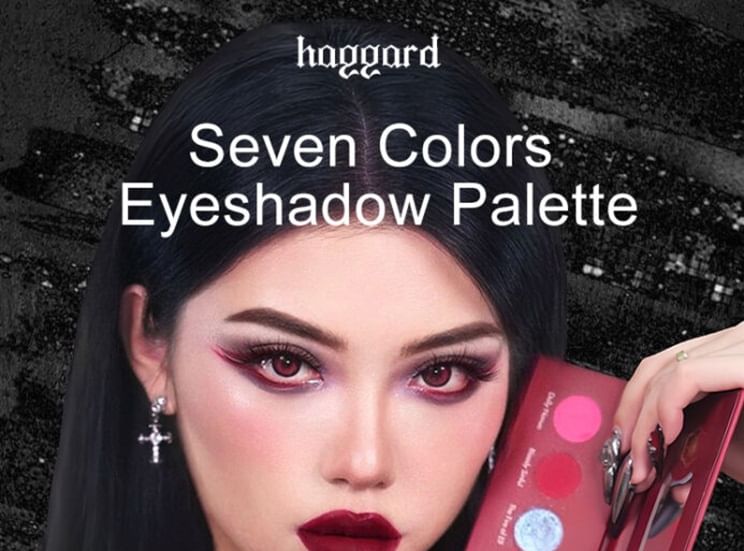 haggard - Abyss Series Seven-Color Playful Eyeshadow Palette - Daughter of Satan, Daughter of Satan - 7g, 120 g, 6973629520836