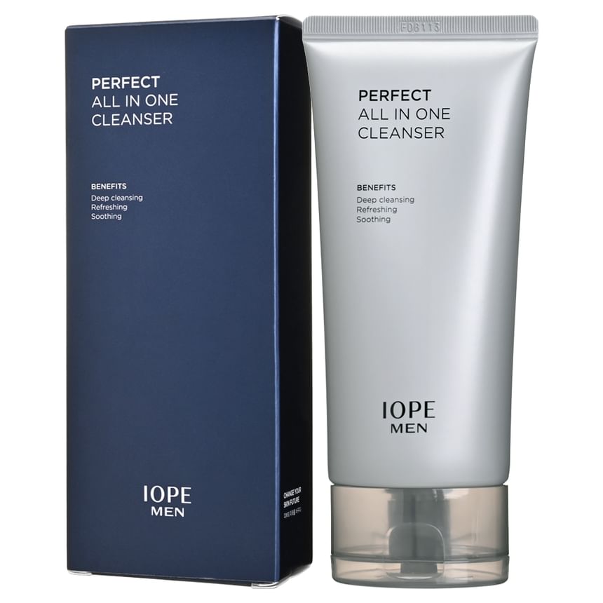 IOPE - Men Perfect All In One Cleanser, 125ml, 171 g, 8809685791782