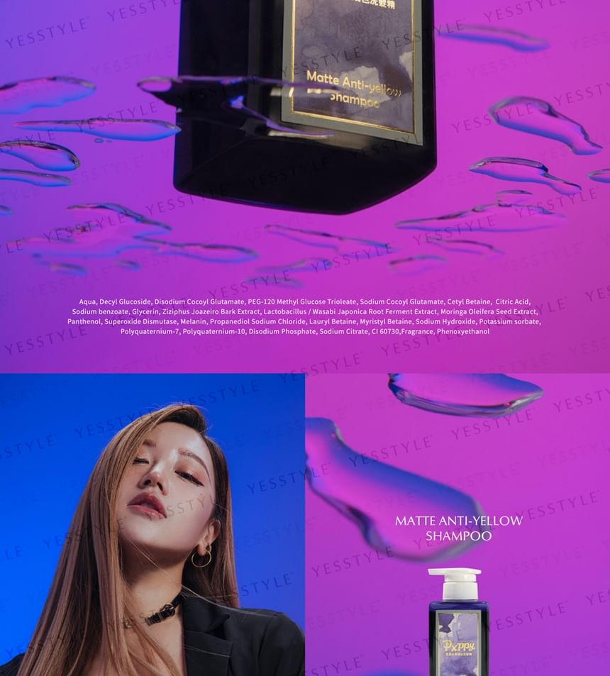 Poppy21 - Matte Anti-Yellow Shampoo, 330ml, 400 g, 4719890783042