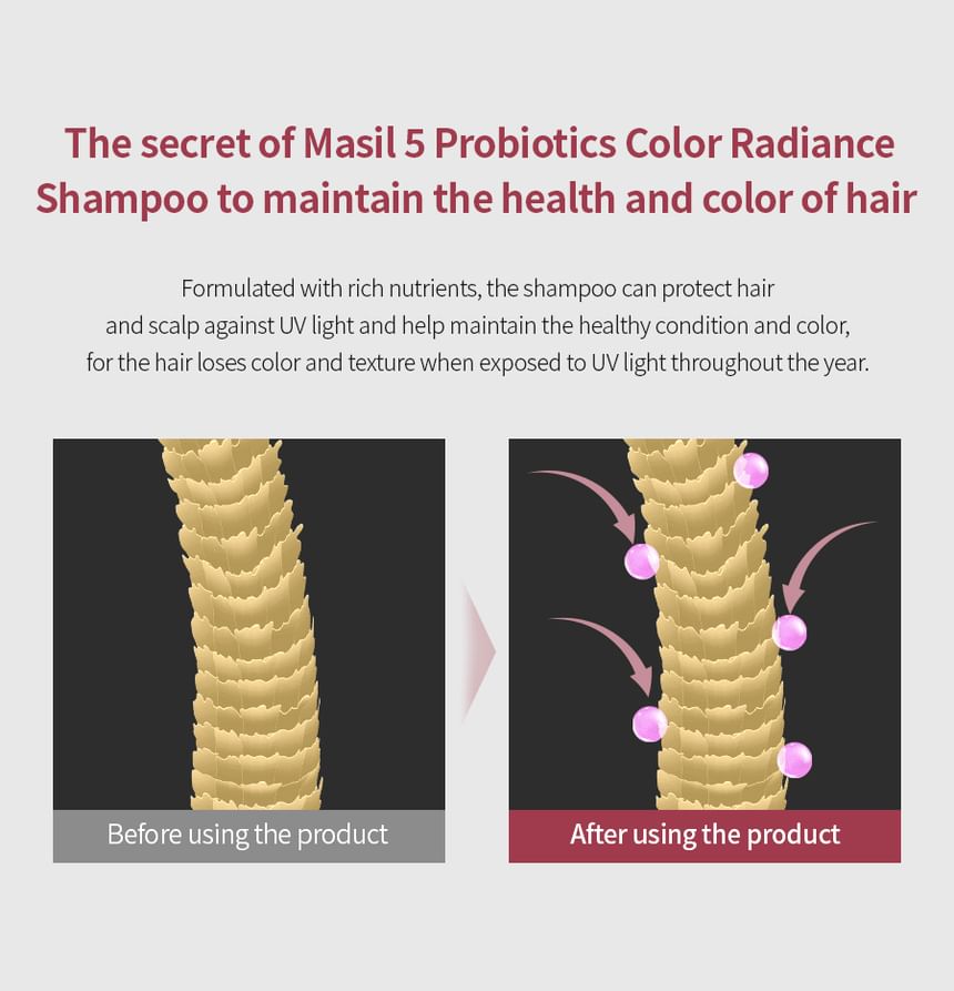 MASIL - 5 Probiotics Color Radiance Shampoo Stick Pouch, 8ml x 20 pcs, 203 g, 8809744060507