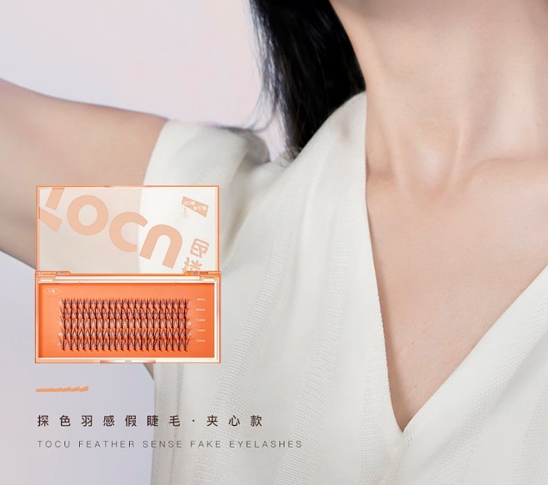 TOCU - Feather Sense False Eyelashes (Sandwich Style), Sandwich Style - 1 Set, 45 g, 6974831000345