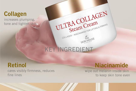 the SKIN HOUSE - Ultra Collagen Steam Cream, 50ml, 130 g, 8809080821589