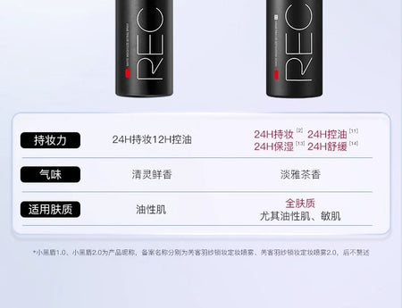 REC - Matte Weightless Setting Spray (for all skin), 1pc - 80ml, 120 g, 6974907254375