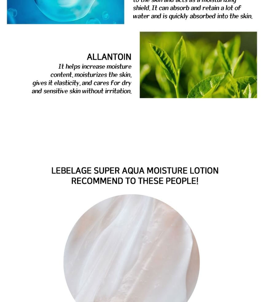 LEBELAGE - Super Aqua Moisture Lotion Mini, 30ml, 44 g, 8809679094417