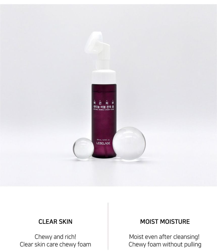 LEBELAGE - Retinol Bubble Chewy Foam, 200ml, 315 g, 8809925104778