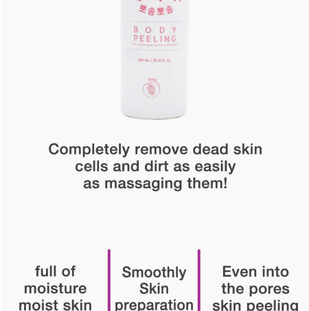 LEBELAGE - Peach Body Peeling, 300ml, 340 g, 8809951051718