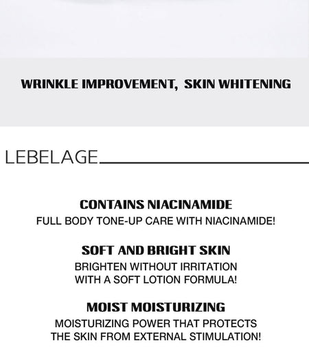LEBELAGE - Brightening In Shower Body Tone Up Cream, 200g, 270 g, 8809951050315
