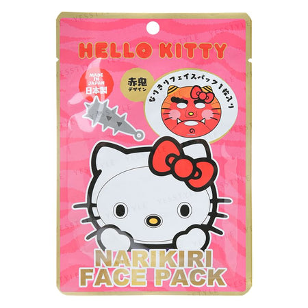 ASUNAROSYA - Sanrio Hello Kitty Narikiri Face Pack Aka Oni, 1 pc, 28 g, 4991567273678