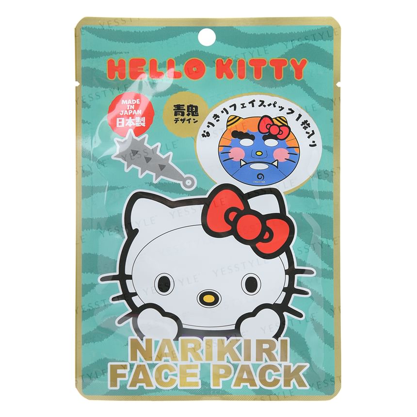 ASUNAROSYA - Sanrio Hello Kitty Narikiri Face Pack Ao Oni, 1 pc, 28 g, 4991567273685