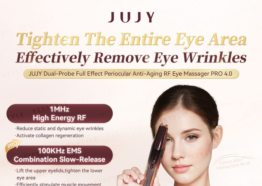 JUJY - Dual-Probe Full Effect Periocular Anti-Aging RF Eye Massager Pro 4.0, 1 set, 880 g, 4595988335061