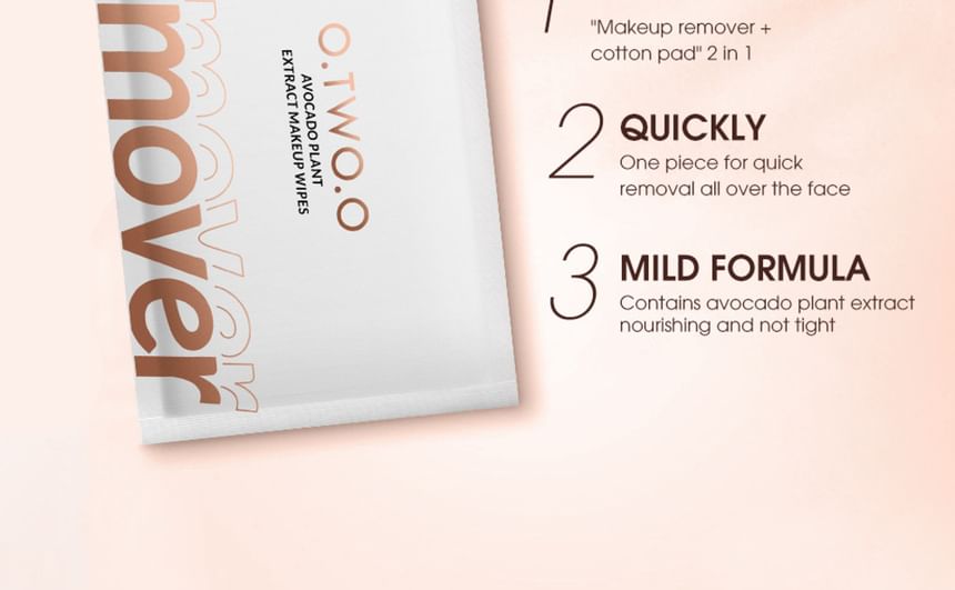 O.TWO.O - Avocado Makeup Remover Wipe, #Makeup Remover Wipes - 1pc, 20 g, 