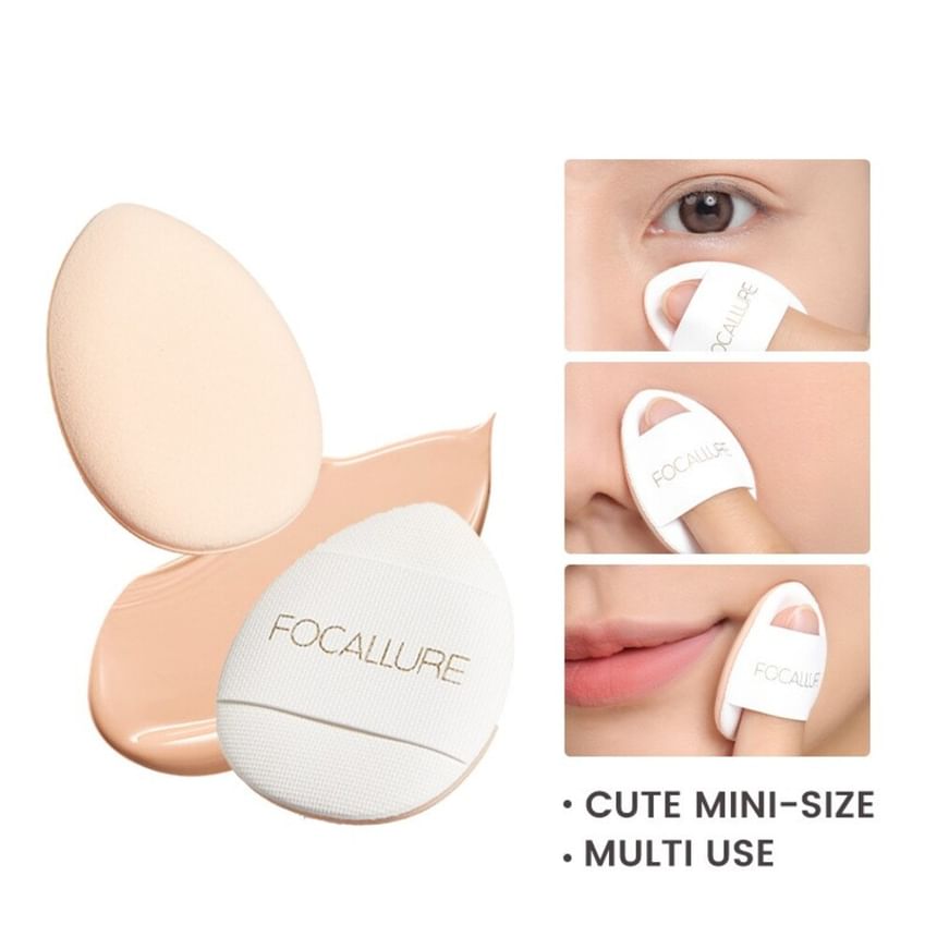 FOCALLURE - Finger Mini Makeup Puff, #TL03 - 1pc, 10 g, 6941845810321
