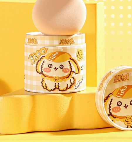 lishu - Puppy Rich Flower Marshmallow Puff Set, Set (2pcs), 50 g, 6974297720702