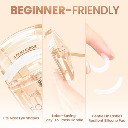 FOCALLURE - Portable Eyelash Curler, #Eyelash Curler - 1pc, 35 g, 6941845855124