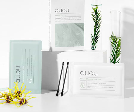 auou - Two Step Blackhead Clear Nose Pack, (6g +4g) x 5pcs, 108 g, 6974004360825