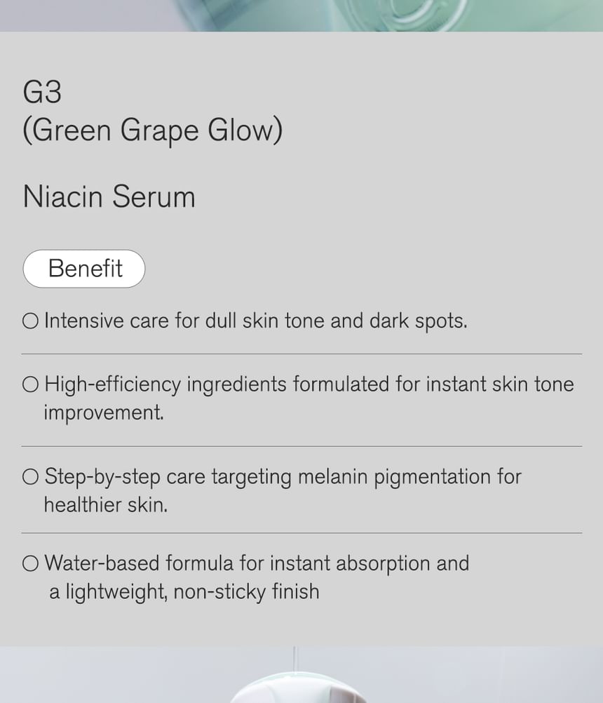 URBANAND - G3 Niacin Serum, 50ml, 93 g, 8809863720528
