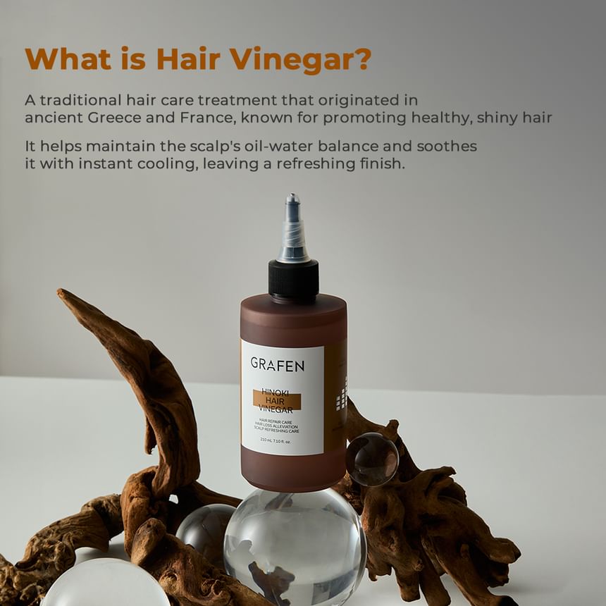 GRAFEN - Hinoki Hair Vinegar, 210ml, 530 g, 8809642618671