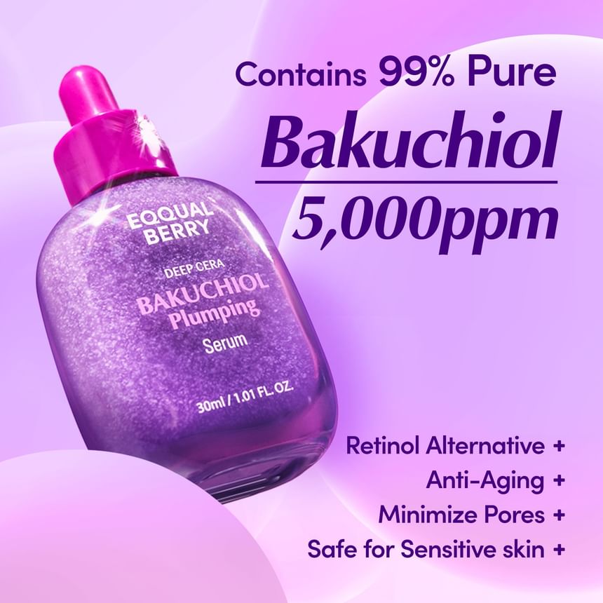 EQQUALBERRY - Bakuchiol Plumping Serum, 30ml, 80 g, X004B9WFEL