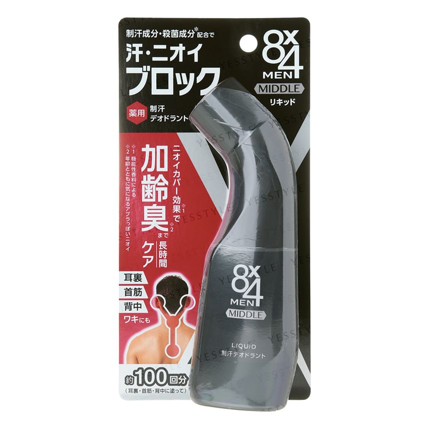 Kao - 8 x 4 Men Middle Liquid Deodorant, 85ml, 114 g, 4901301432728