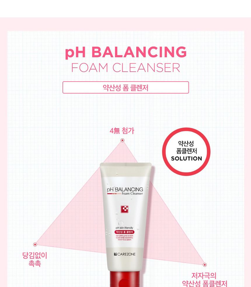 CAREZONE - pH Balancing Foam Cleanser Mini, 30ml, 80 g, 8801051424157