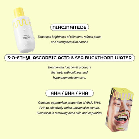 COMMONLABS - Vitamin C Brightening Peeling Toner, 200ml, 500 g, 8809576261745
