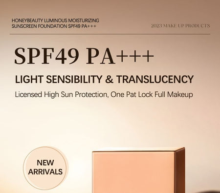 HONEYBEAUTY - Moisturizing Suncreen Foundation SPF49 PA+++, #Foundation - 20g, 50 g, 6975357290944
