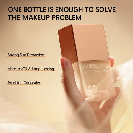 HONEYBEAUTY - Moisturizing Suncreen Foundation SPF49 PA+++, #Foundation - 20g, 50 g, 6975357290944