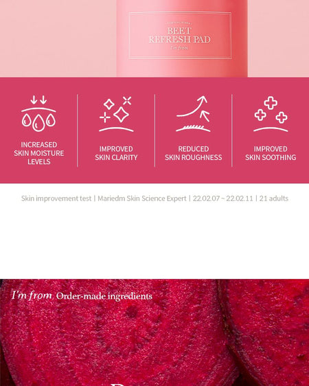 I’m from - Beet Refresh Pad, 60 pads, 404 g, 8809525931378