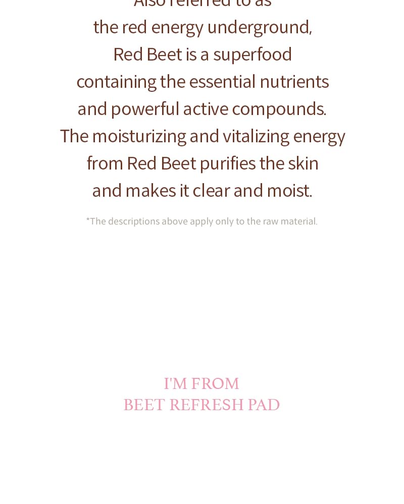 I’m from - Beet Refresh Pad, 60 pads, 404 g, 8809525931378