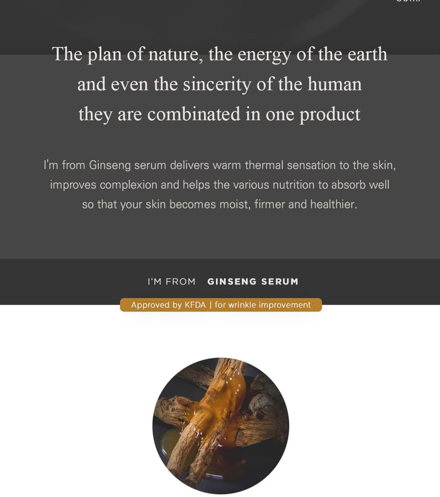 I’m from - Ginseng Serum, 30ml, 139 g, 8809187048544