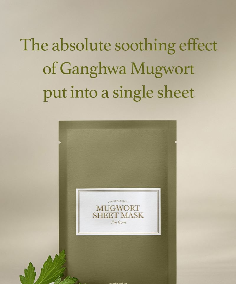 I’m from - Mugwort Sheet Mask, 23ml x 1pc, 32 g, 8809525932740