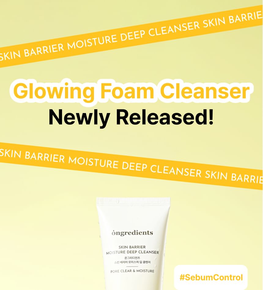ongredients - Skin Barier Moisture Deep Cleanser, 120ml, 300 g, 8809884771455