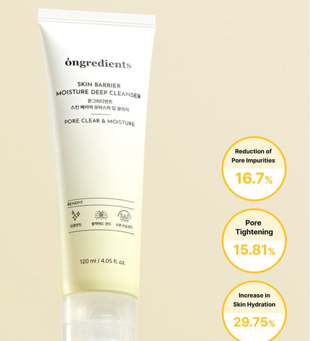 ongredients - Skin Barier Moisture Deep Cleanser, 120ml, 300 g, 8809884771455