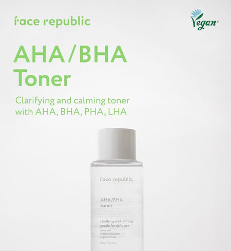face republic - AHA/BHA Toner, Renewed - 160ml, 210 g, 8809657113826